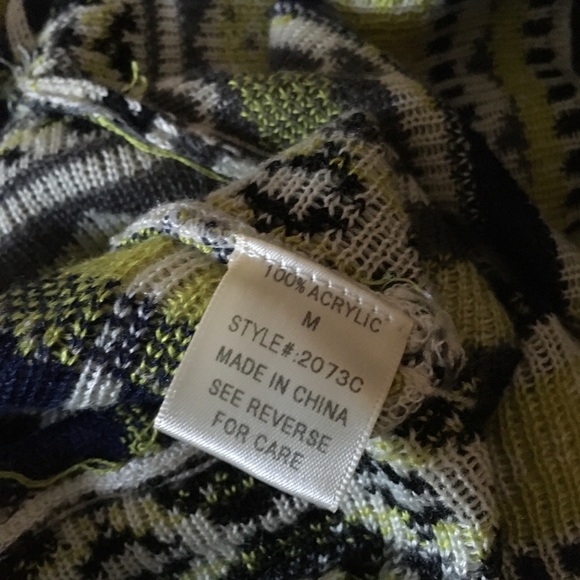 Freeway Printed Cardigan Sweater Size Medium - Picture 3 of 4